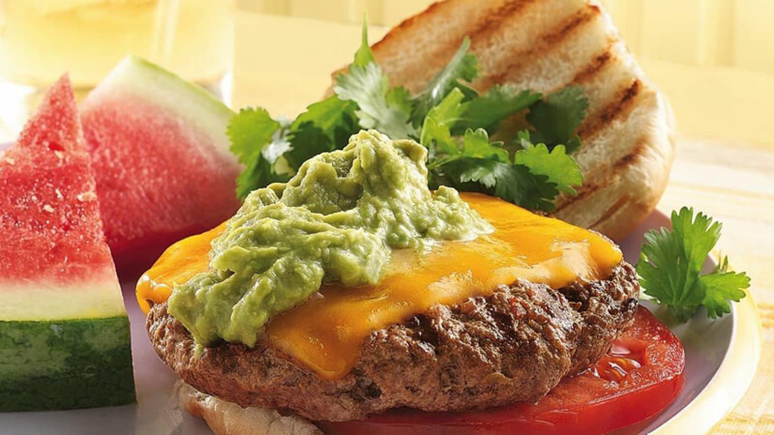 Grilled Chipotle Burgers with Guacamole